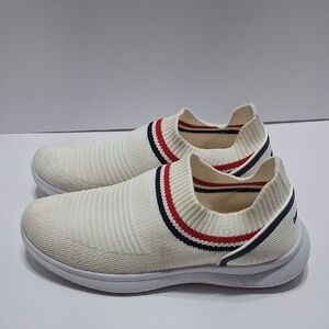 Danskin Cream and Red Knit Women's Sneakers